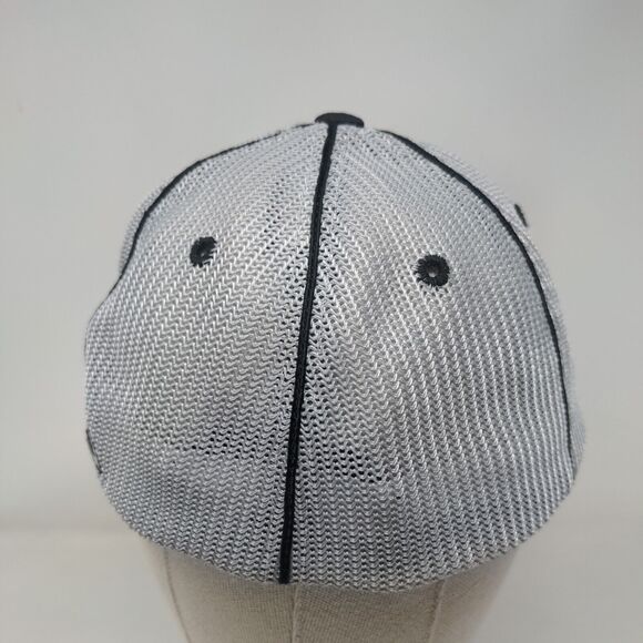 IGH Fitted Trucker Hat Gray L/XL Embroidered Pro Model Mesh Pacific Headwear - Picture 5 of 8